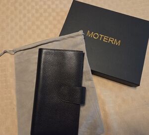 Moterm Black Leather Hobo Weeks Planner